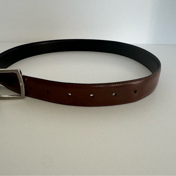 Brown Leather Belt, Size 26-28 - Picture 2 of 6